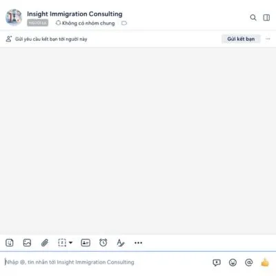 Nhấn nút Gửi kết bạn để kết nối với tài khoản Zalo của Insight